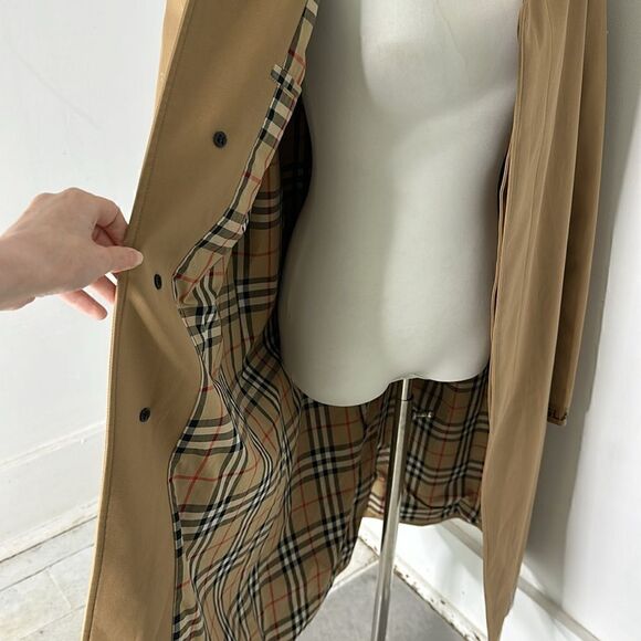 Burberry London Logo Tape Cotton Car Coat - Picture 9 of 16